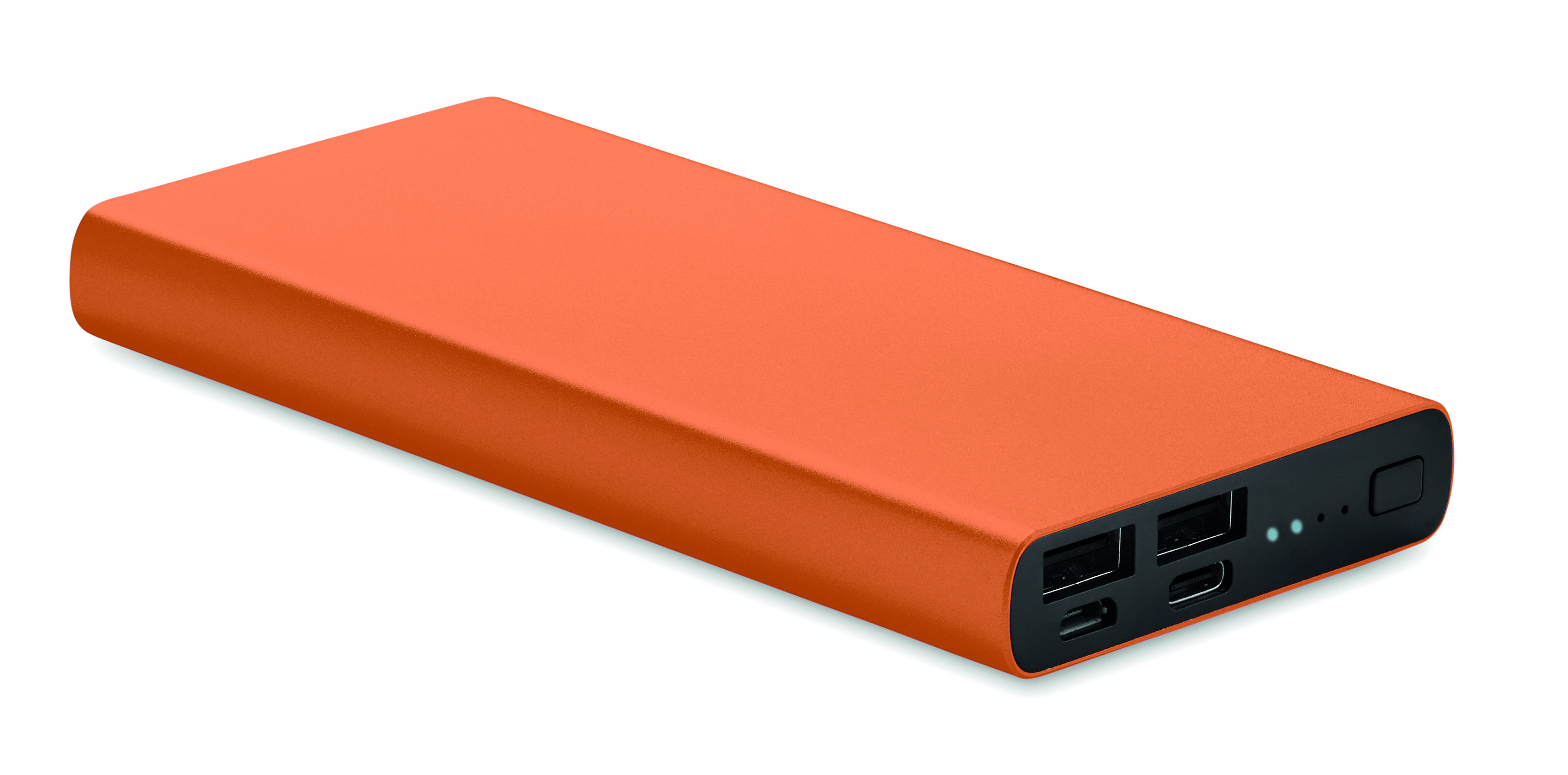 Powerbank 10 000 mAh publicitaire charge rapide POWERFLAT Orange