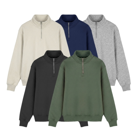 Sweat zippé publicitaire coton bio 340 g