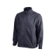 Veste softshell bleu marine présentée à plat sur fond blanc, aucune personnalisation visible.