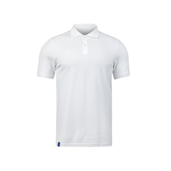 Polo publicitaire maille piquée 240 g Blanc