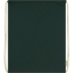 Sac à cordon vert foncé présenté à plat vue arrière avec cordons écrus, sans marquage apparent, étiquette textile visible en bas