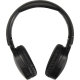 Casque noir présenté de face avec arceau déployé et coussinets visibles, sans marquage visible. Casque noir présenté de face avec arceau déployé et coussinets visibles, sans marquage visible.