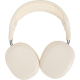 Casque beige présenté de face avec arceau déployé et coussinets visibles, sans marquage visible. Casque beige présenté de face avec arceau déployé et coussinets visibles, sans marquage visible.