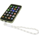 Bracelet de smartphone blanc relié à un téléphone via un insert transparent placé à l’intérieur de la coque, sans marquage visib Bracelet de smartphone blanc relié à un téléphone via un insert transparent placé à l’intérieur de la coque, sans marquage visib