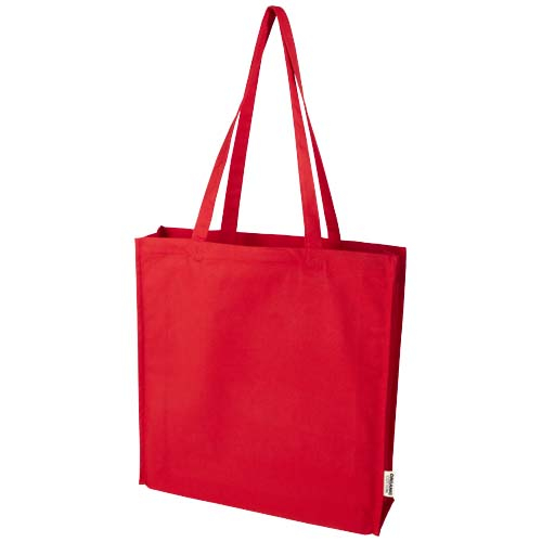 Sac shopping publicitaire coton bio 180 g/m² Odisha Rouge