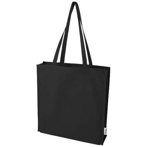 Sac shopping publicitaire coton bio 180 g/m² Odisha Noir