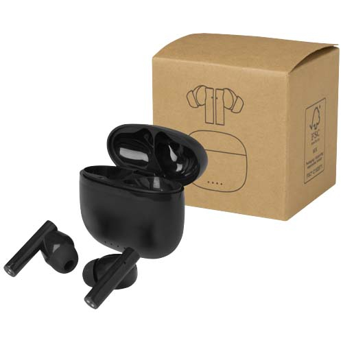 Écouteurs Bluetooth® recyclés personnalisés Alterf Noir