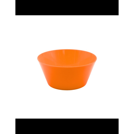 Bol orange présenté à plat sur fond blanc, aucune personnalisation visible.