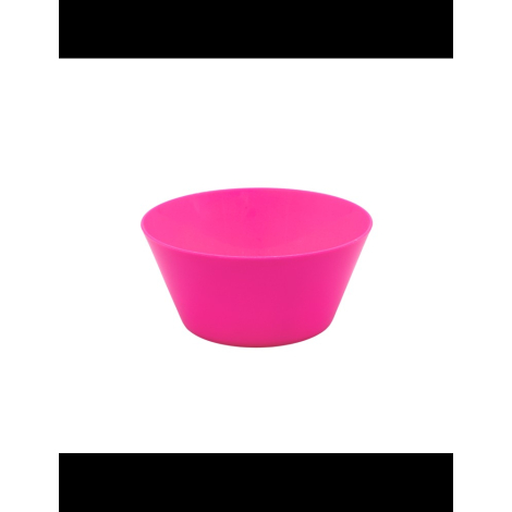 Bol rose présenté à plat sur fond blanc, sans marquage apparent.