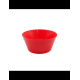 Bol rouge présenté à plat sur fond blanc, produit sans personnalisation visible.