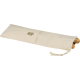 Sac à pain en tissu beige présenté à plat avec partie supérieure repliée et cordon de serrage visible à l’extrémité, personnalis