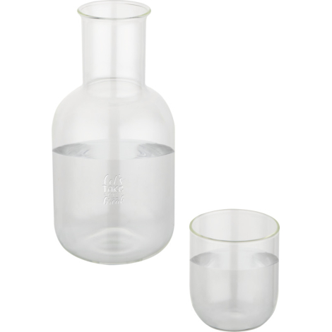 Ensemble carafe 850 ml et tasse 200 ml à personnaliser Amelie
