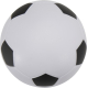 Balle antistress ballon de football avec panneaux noirs et blancs présentée sans marquage visible. Balle antistress ballon de football avec panneaux noirs et blancs présentée sans marquage visible.