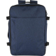 Sac cabine bleu présenté de face avec grande poche frontale, sans marquage visible.