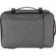 Vue arrière d’un sac cabine gris montrant la poignée supérieure et la sangle arrière, sans personnalisation visible.
