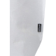 Gros plan sur le côté d’un sac blanc avec étiquette latérale, sans marquage visible. Gros plan sur le côté d’un sac blanc avec étiquette latérale, sans marquage visible.