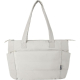 Cabas pour ordinateur beige présenté de face avec anses longues, sans personnalisation apparente.