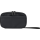 Pochette organiseur de câbles noire présentée de face avec poche frontale, sans personnalisation apparente.