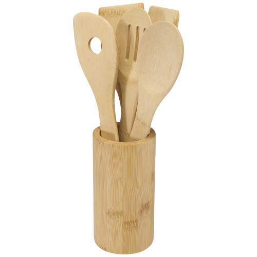 Ensemble d’ustensiles de cuisine en bambou promotionnel Tala Bois