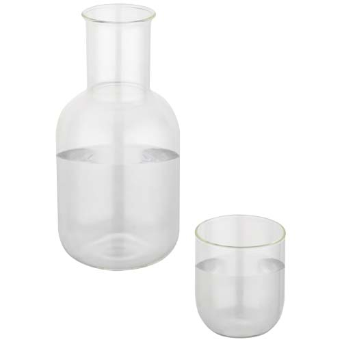Ensemble carafe 850 ml et tasse 200 ml à personnaliser Amelie Translucide