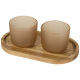 Plateau bois publicitaire avec 2 tasses 200 ml Male Plateau bois publicitaire avec 2 tasses 200 ml Male