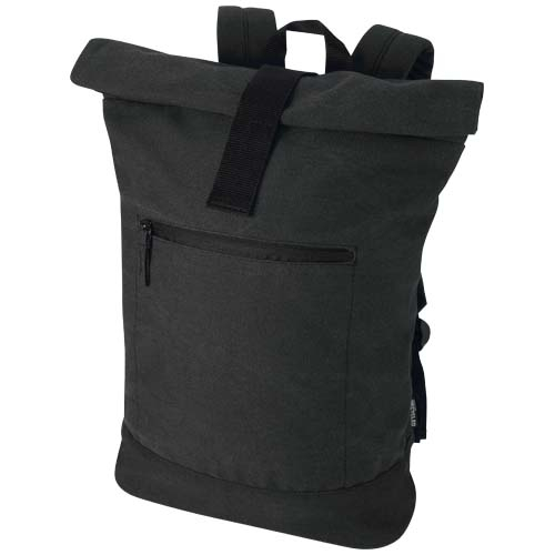 Sac à dos promotionnel rolltop ordinateur 14" Recanvas Noir