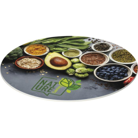 Dessous de verre rond personnalisable antidérapant Lumin