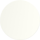 Dessous de verre rond blanc vu de dessus avec surface lisse unie, présenté sans marquage apparent. Dessous de verre rond blanc vu de dessus avec surface lisse unie, présenté sans marquage apparent.