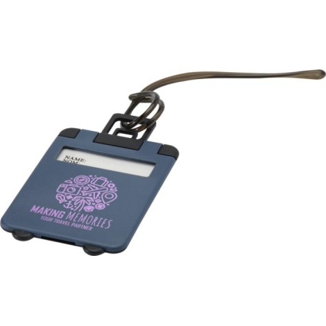 Étiquette bagage publicitaire plastique ABS avec fenêtre Traveler