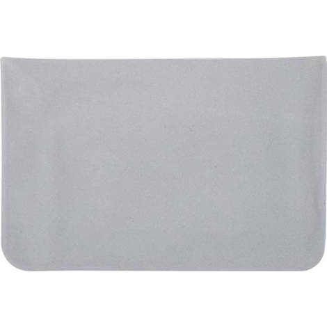 Vue rapprochée d’une surface de tissu gris clair montrant la texture lisse du matériau, illustrée sans marquage apparent.