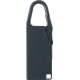 Cadenas pour bagages noir vu de dos avec surface lisse et mousqueton intégré en partie supérieure, présenté sans personnalisatio