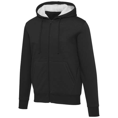Sweat à capuche unisexe publicitaire doublure sherpa Natron Noir