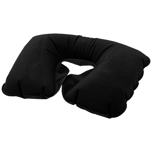 Oreiller de voyage gonflable personnalisé Traveler Noir