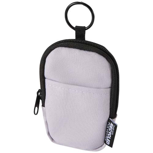 Pochette compacte publicitaire polyester recyclé Byron Lilas