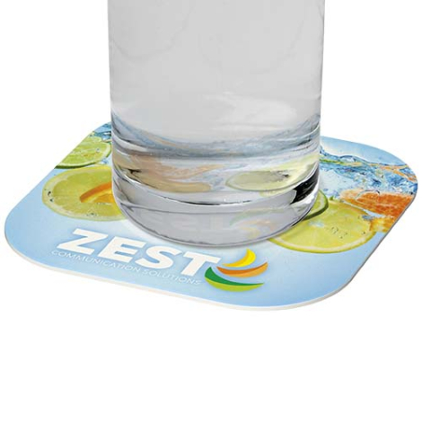 Sous-verre personnalisable carré résistant Lumin
