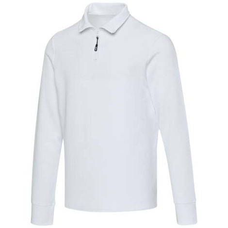 Polo personnalisé unisexe demi-zip en coton 245 g/m² demi-zip Zeus