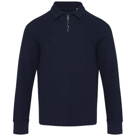 Polo personnalisé unisexe demi-zip en coton 245 g/m² demi-zip Zeus