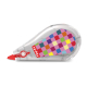 Correcteur Tipp-Ex Mini Pocket Mouse vu de profil avec capot transparent et motif coloré, avec personnalisation visible sur la f Correcteur Tipp-Ex Mini Pocket Mouse vu de profil avec capot transparent et motif coloré, avec personnalisation visible sur la f