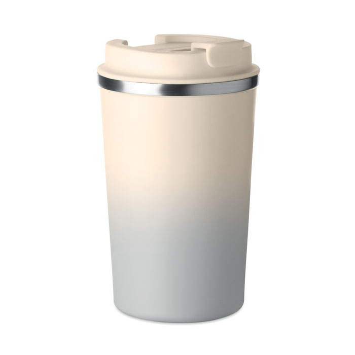 Gobelet personnalisé double paroi 350 ml Brace Gradient Gris