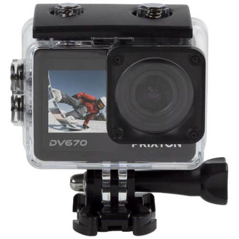 Caméra d’action 4K double écran Prixton DV670
