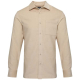 Chemise unisexe promotionnelle en velours côtelé Alum Chemise unisexe promotionnelle en velours côtelé Alum