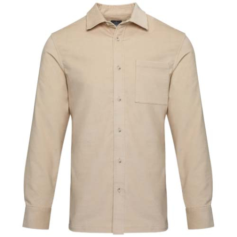 Chemise unisexe promotionnelle en velours côtelé Alum