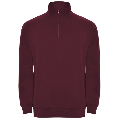 Pull zippé promotionnel unisexe 280gr Aneto ROLY Grenat