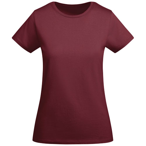 T-shirt personnalisé coton bio 175g femme Breda Roly Grenat