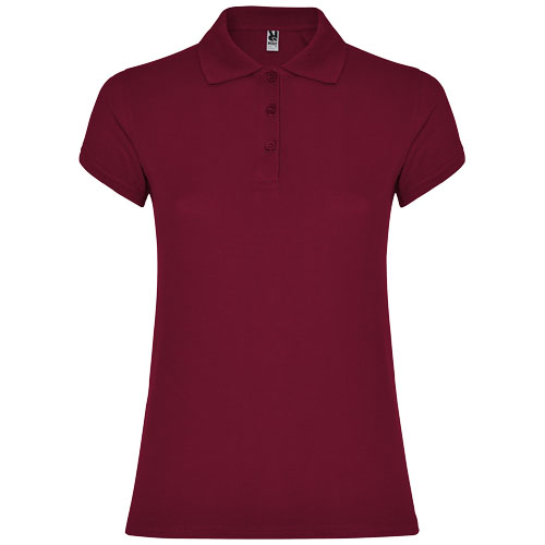 Polo Femme publicitaire coton 200gr Star ROLY Grenat