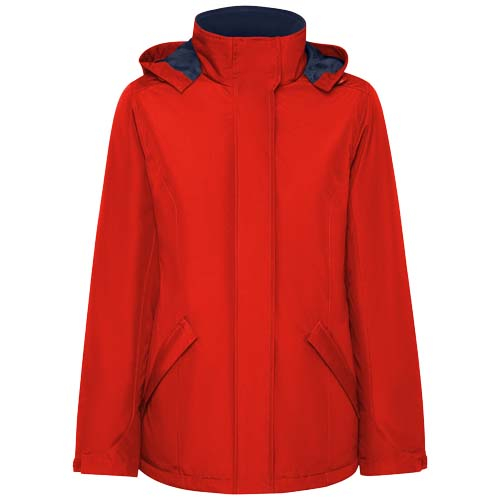 Parka personnalisée femme matelassée imperméable America Rouge
