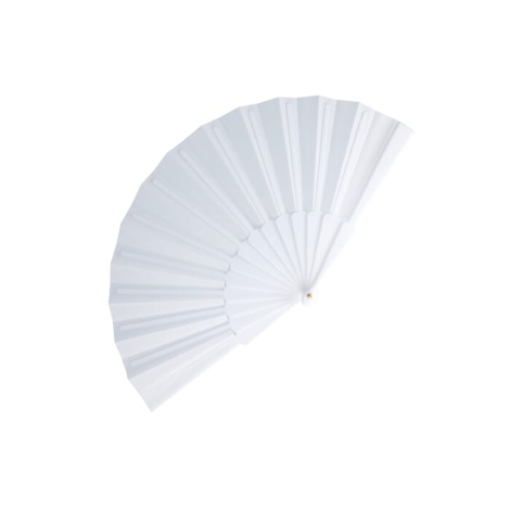Éventail à main promotionnel en plastique et polyester
