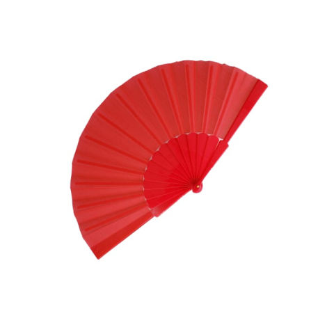 Éventail à main promotionnel en plastique et polyester