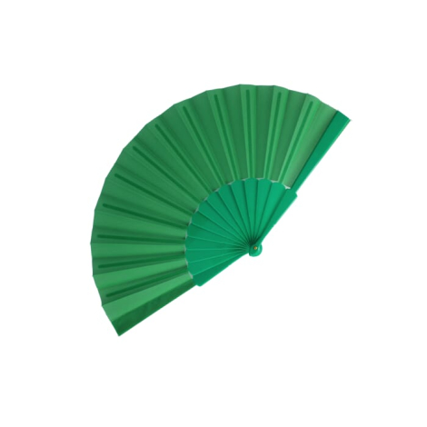 Éventail à main promotionnel en plastique et polyester