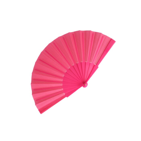 Éventail à main promotionnel en plastique et polyester
